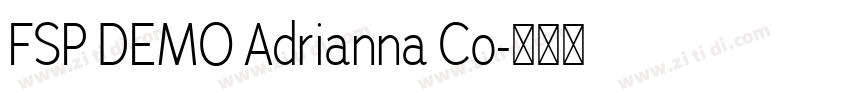 FSP DEMO Adrianna Co字体转换